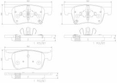 BREMBO P 97 001 — Plăcuțe de frână disc