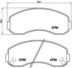 BREMBO P 99 003 — Plăcuțe de frână disc
