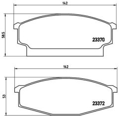 BREMBO P B1 001 — Plăcuțe de frână disc