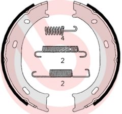 BREMBO S 50 510 — Колодки ручного тормоза