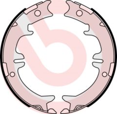 BREMBO S 83 542 — Set saboți frână de parcare