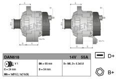DENSO DAN618 — Генератор