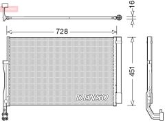 DENSO DCN02007 — Radiator aer condiționat
