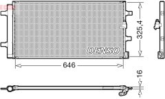 DENSO DCN02041 — Радиатор кондиционера
