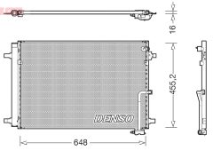 DENSO DCN02042 — Radiator aer condiționat