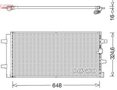 DENSO DCN02044 — Радиатор кондиционера