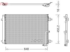 DENSO DCN02045 — Radiator aer condiționat