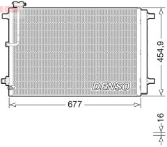 DENSO DCN02046 — Radiator aer condiționat