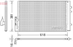 DENSO DCN05014 — Радиатор кондиционера