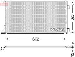DENSO DCN05103 — Радиатор кондиционера
