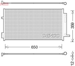 DENSO DCN06016 — Radiator aer condiționat
