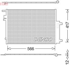 DENSO DCN06017 — Radiator aer condiționat