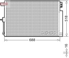 DENSO DCN06019 — Радиатор кондиционера