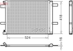 DENSO DCN07062 — Радиатор кондиционера