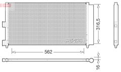 DENSO DCN09072 — Радиатор кондиционера