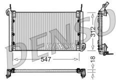DENSO DCN09080 — Radiator aer condiționat