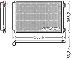 DENSO DCN09146 — Радиатор кондиционера
