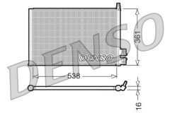DENSO DCN10021 — Radiator aer condiționat