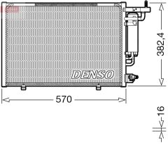 DENSO DCN10052 — Радиатор кондиционера