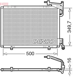 DENSO DCN10055 — Радиатор кондиционера