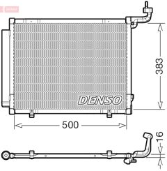 DENSO DCN10057 — Радиатор кондиционера