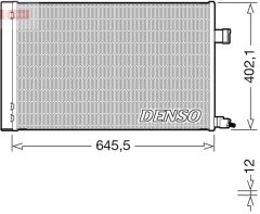 DENSO DCN11009 — Radiator aer condiționat