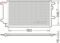 DENSO DCN12003 — Радиатор кондиционера