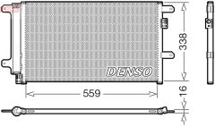 DENSO DCN12007 — Радиатор кондиционера