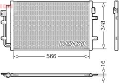 DENSO DCN12008 — Радиатор кондиционера