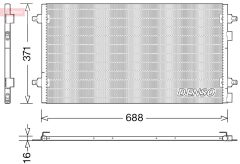 DENSO DCN13004 — Радиатор кондиционера