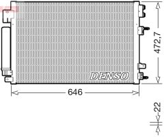 DENSO DCN13021 — Radiator aer condiționat