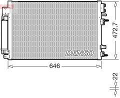 DENSO DCN13022 — Radiator aer condiționat