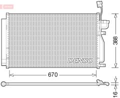 DENSO DCN15002 — Радиатор кондиционера