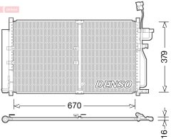 DENSO DCN15003 — Радиатор кондиционера