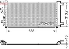 DENSO DCN15007 — Радиатор кондиционера