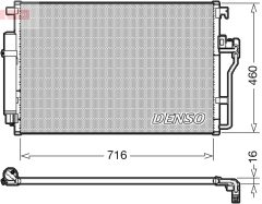 DENSO DCN17008 — Radiator aer condiționat