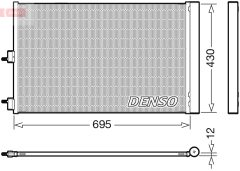 DENSO DCN17061 — Радиатор кондиционера