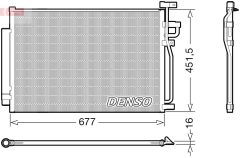DENSO DCN20040 — Радиатор кондиционера