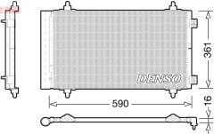 DENSO DCN21018 — Радиатор кондиционера