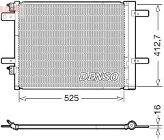 DENSO DCN21022 — Радиатор кондиционера