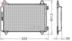 DENSO DCN21034 — Радиатор кондиционера