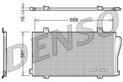 DENSO DCN23017 — Radiator aer condiționat