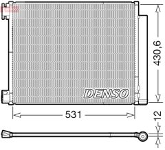 DENSO DCN23039 — Радиатор кондиционера