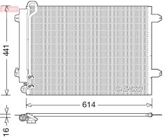 DENSO DCN32008 — Радиатор кондиционера