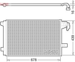 DENSO DCN32063 — Радиатор кондиционера
