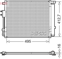 DENSO DCN41012 — Radiator aer condiționat