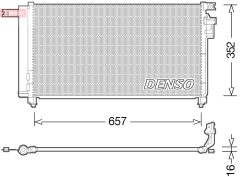 DENSO DCN43001 — Radiator aer condiționat