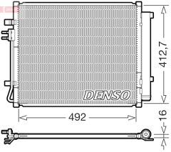 DENSO DCN43015 — Радиатор кондиционера
