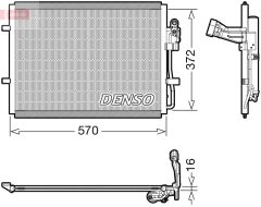 DENSO DCN44016 — Radiator aer condiționat