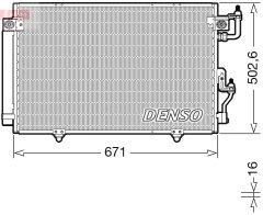 DENSO DCN45008 — Radiator aer condiționat